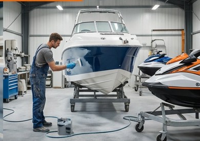 Atelier ARF – bateau et jet skis en remise en état